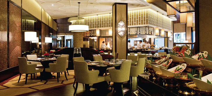 Dining area at Contango, The Majestic Hotel Kuala Lumpur