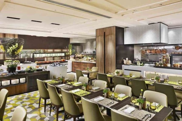 Lemon Garden Shangri La buffet interior and decor